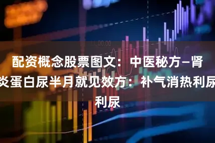 配资概念股票图文：中医秘方—肾炎蛋白尿半月就见效方：补气消热利尿